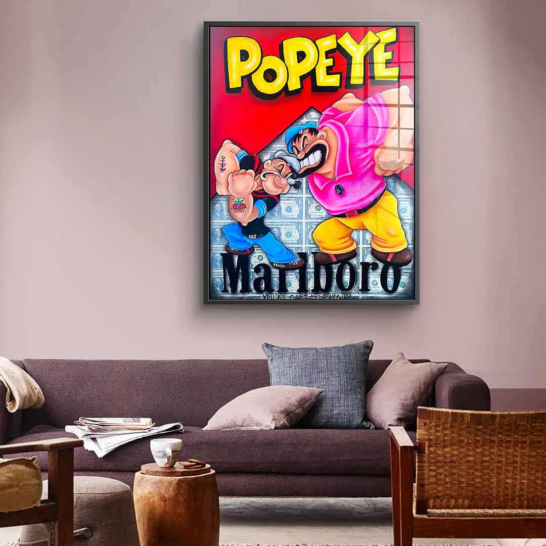 Popeye vs. Bluto - Acrylglas