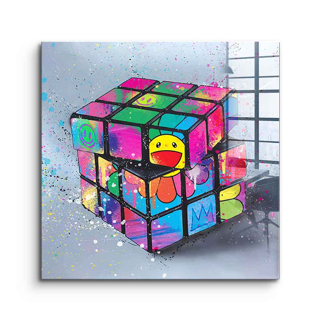 Rubiks Flower - Acrylglas