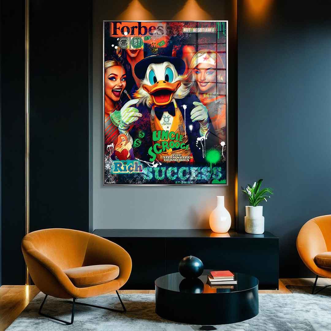 SCROOGE MCDUCK MAN OF STEEL - Acrylic glass