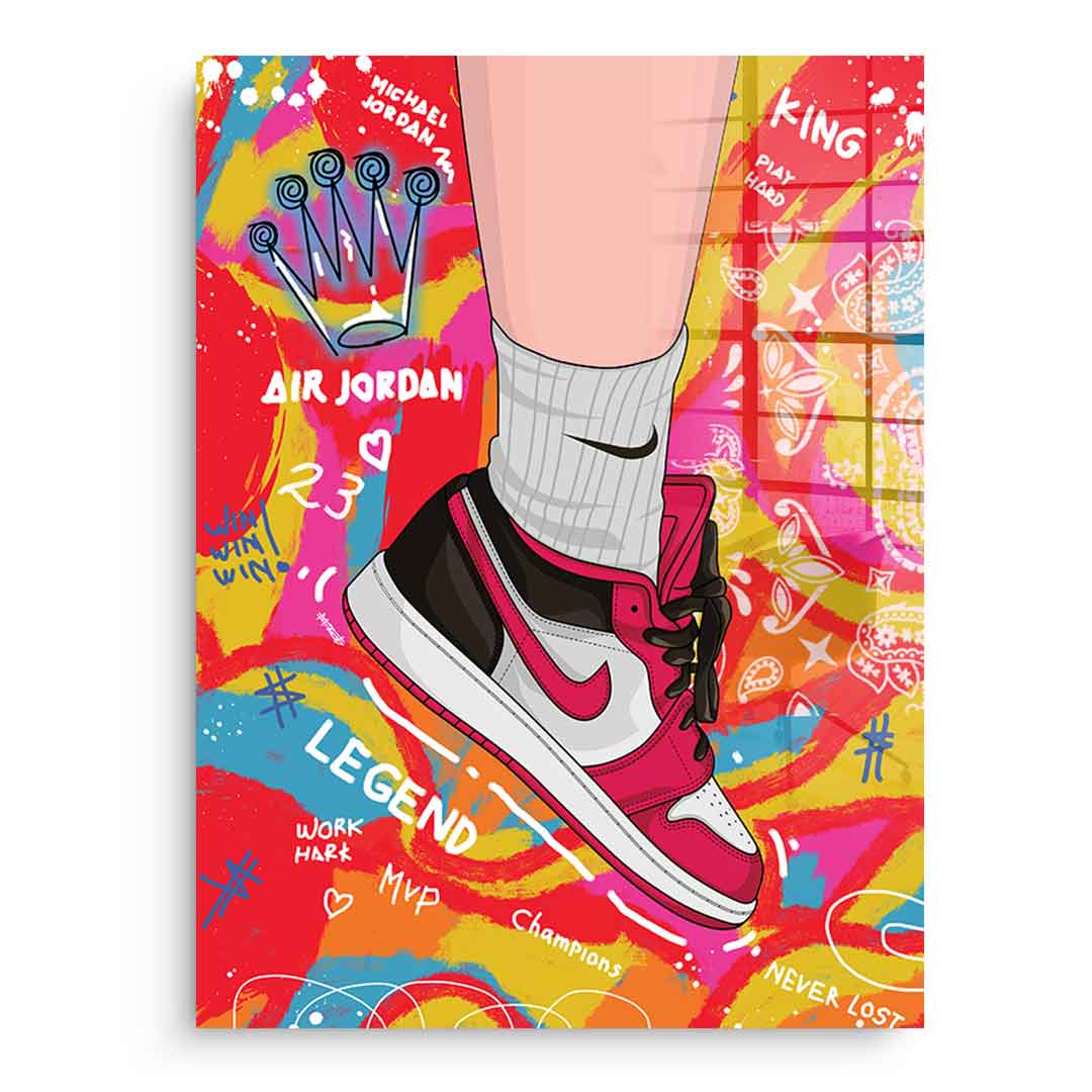 Sneakers Pop Art - Acrylglas