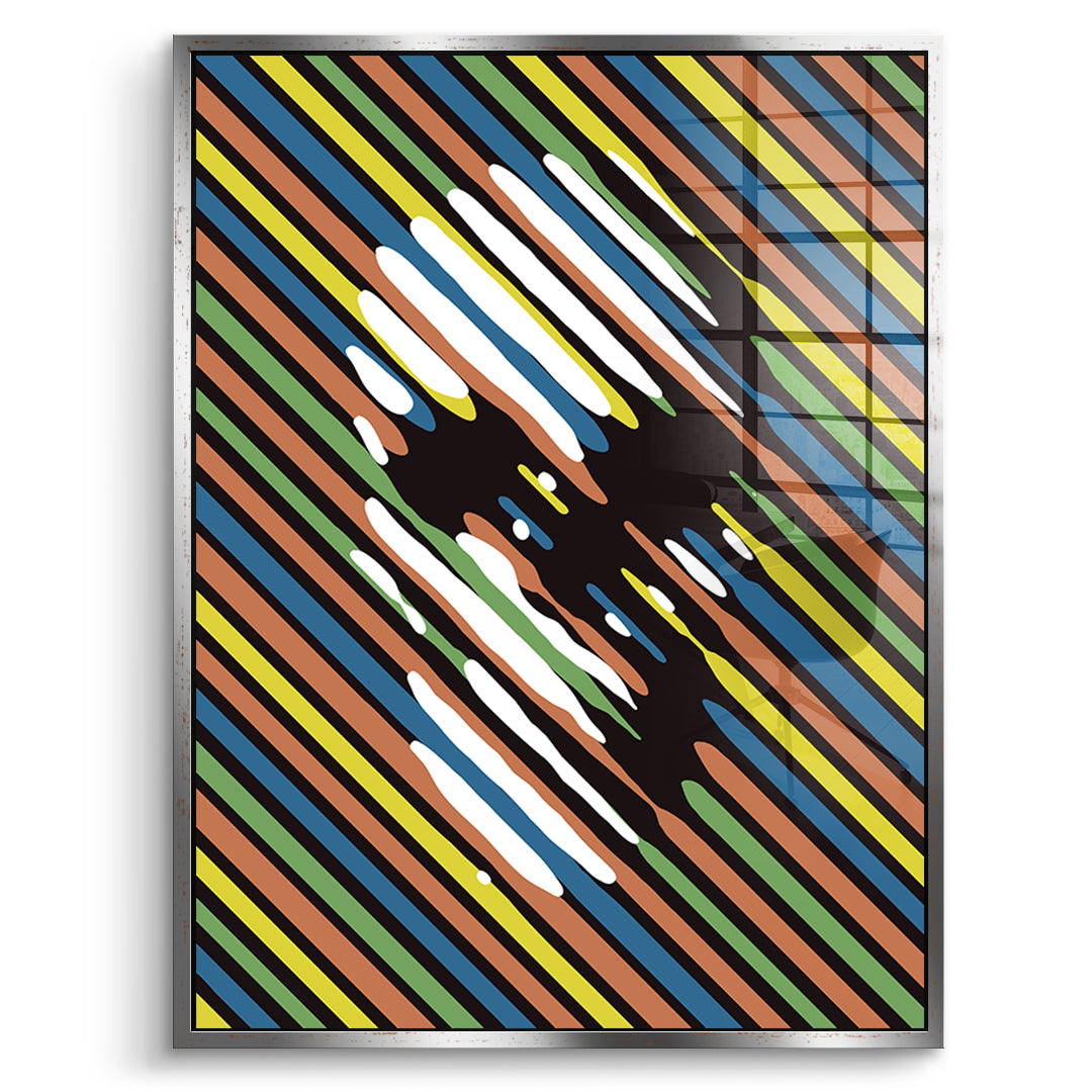 Stripe Skull - Acrylglas