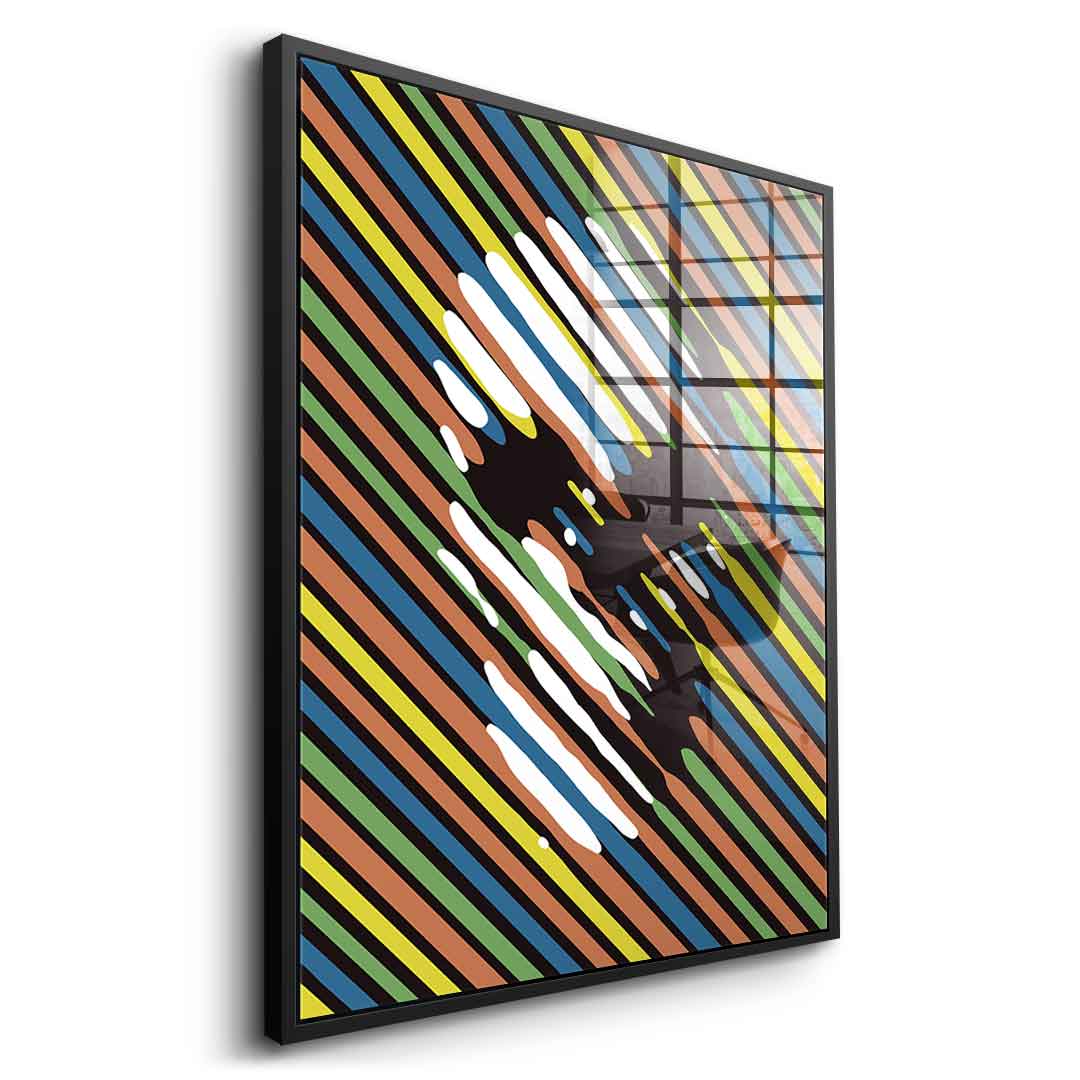 Stripe Skull - Acrylglas