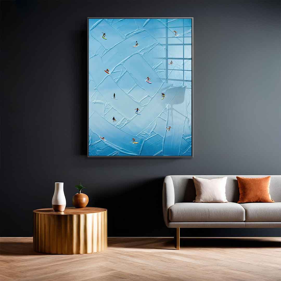 Surfing in Action - Acrylglas