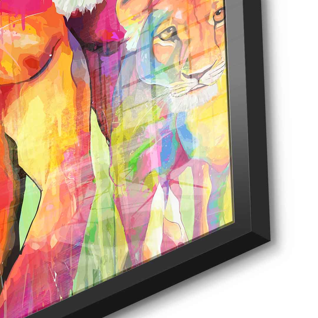 Tiger Family - Acrylglas