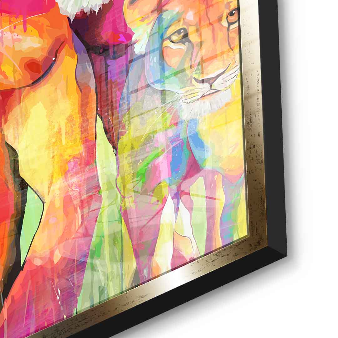 Tiger Family - Acrylglas