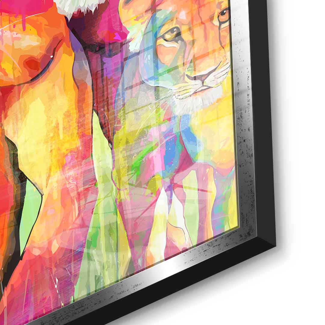 Tiger Family - Acrylglas