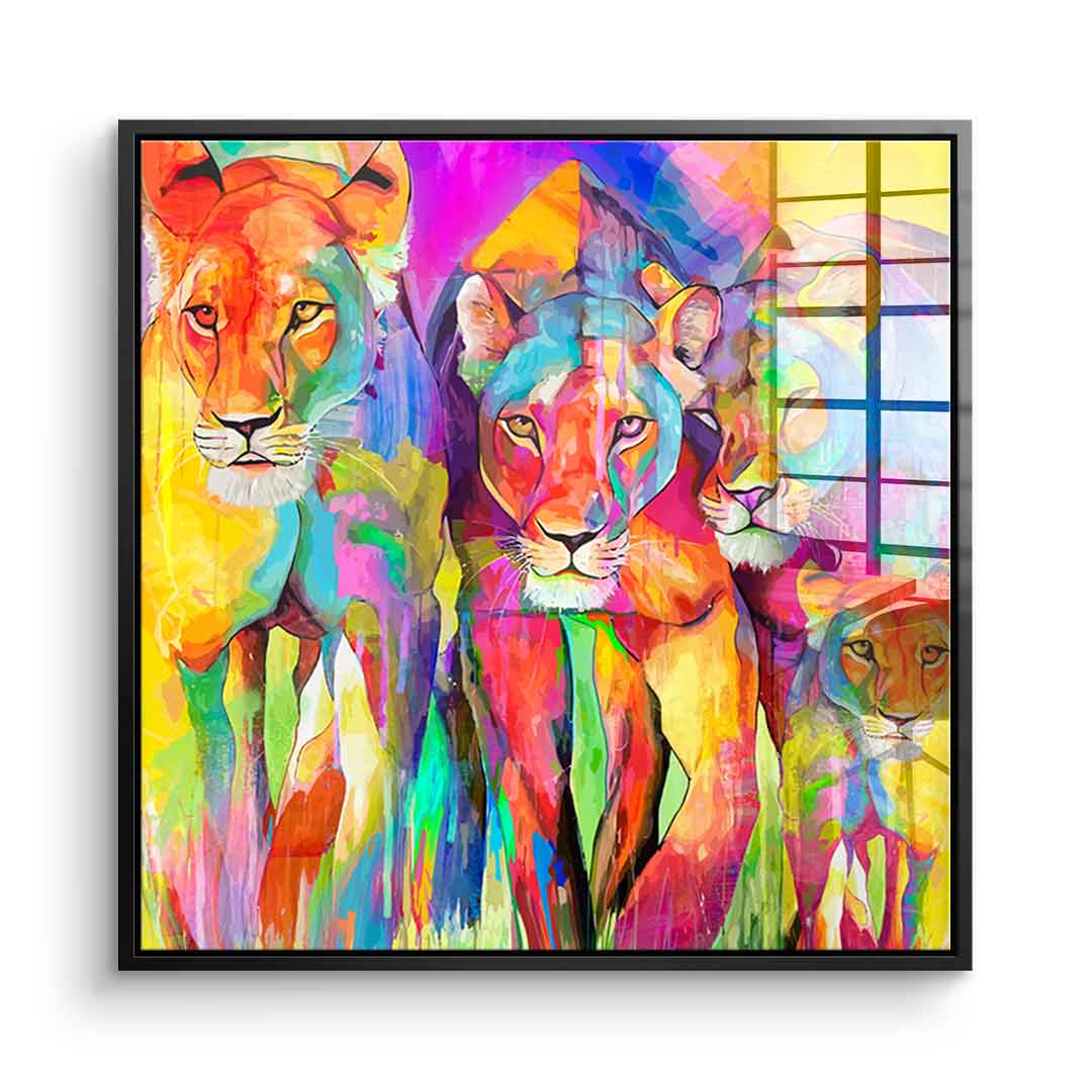 Tiger Family - Acrylglas