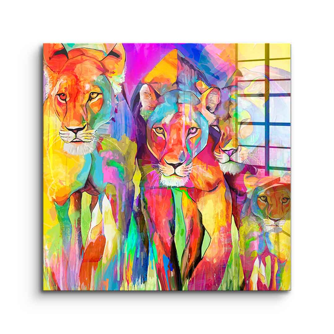 Tiger Family - Acrylglas