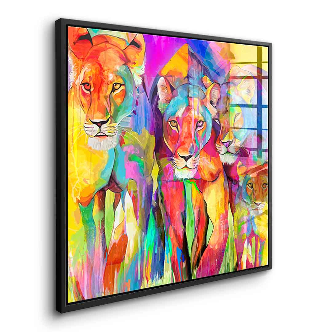 Tiger Family - Acrylglas