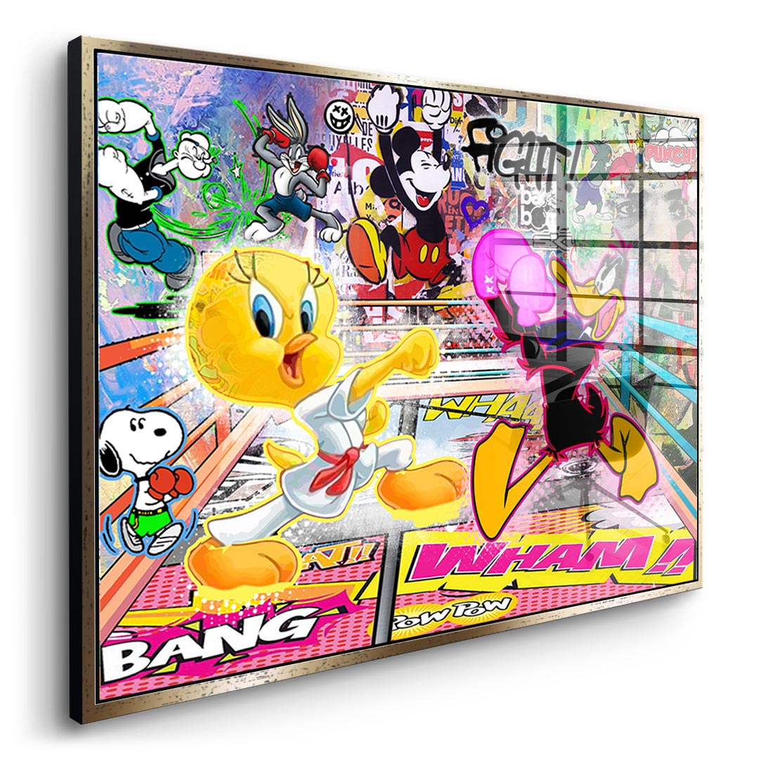 Tweety Fight - Acrylglas