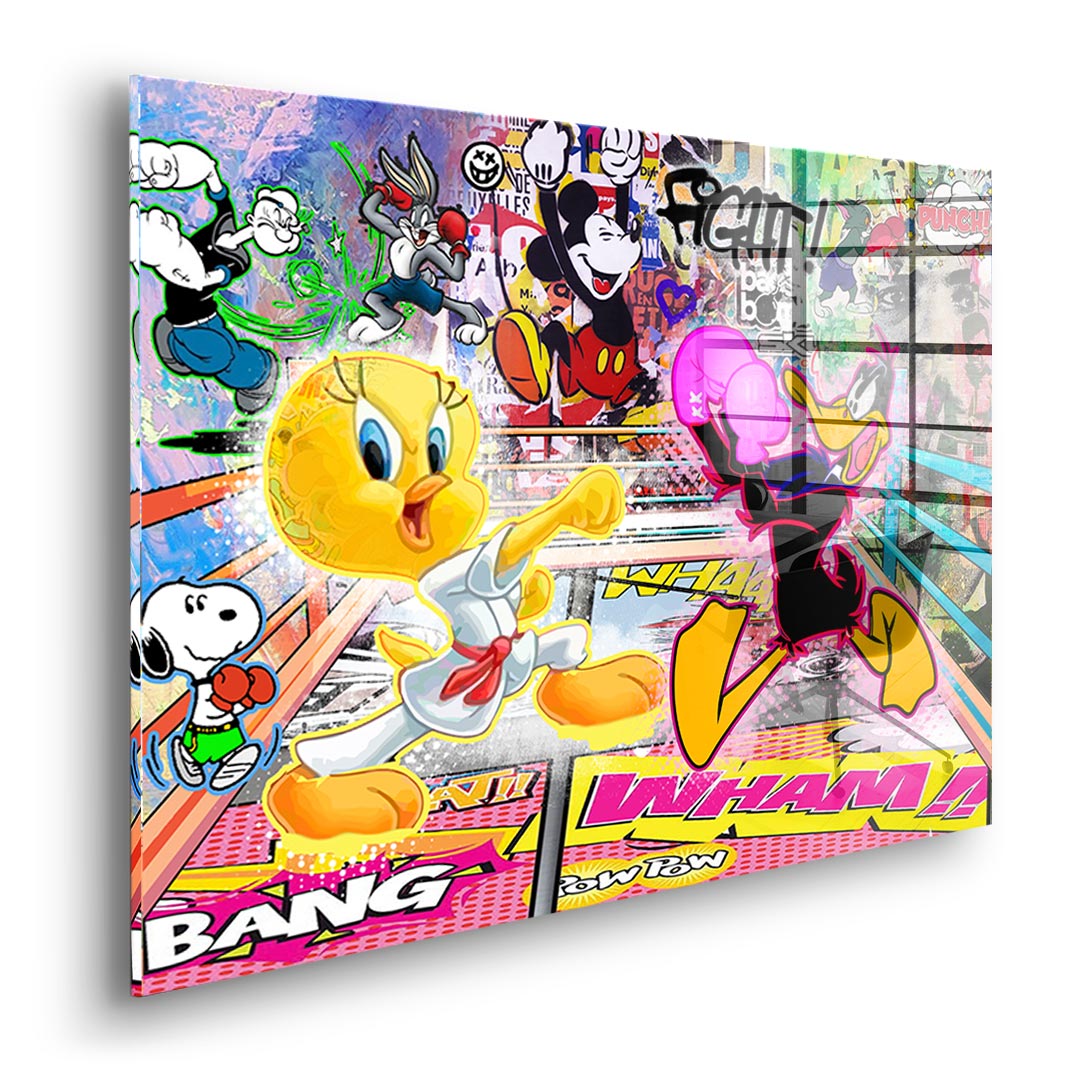 Tweety Fight - Acrylglas