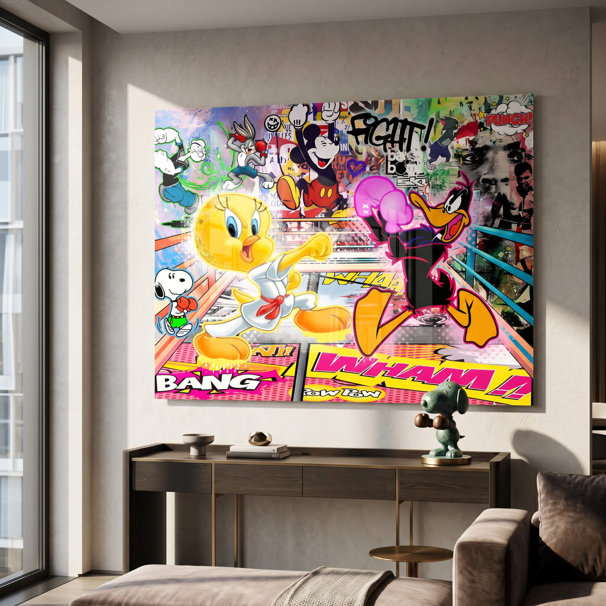 Tweety Fight - Acrylglas