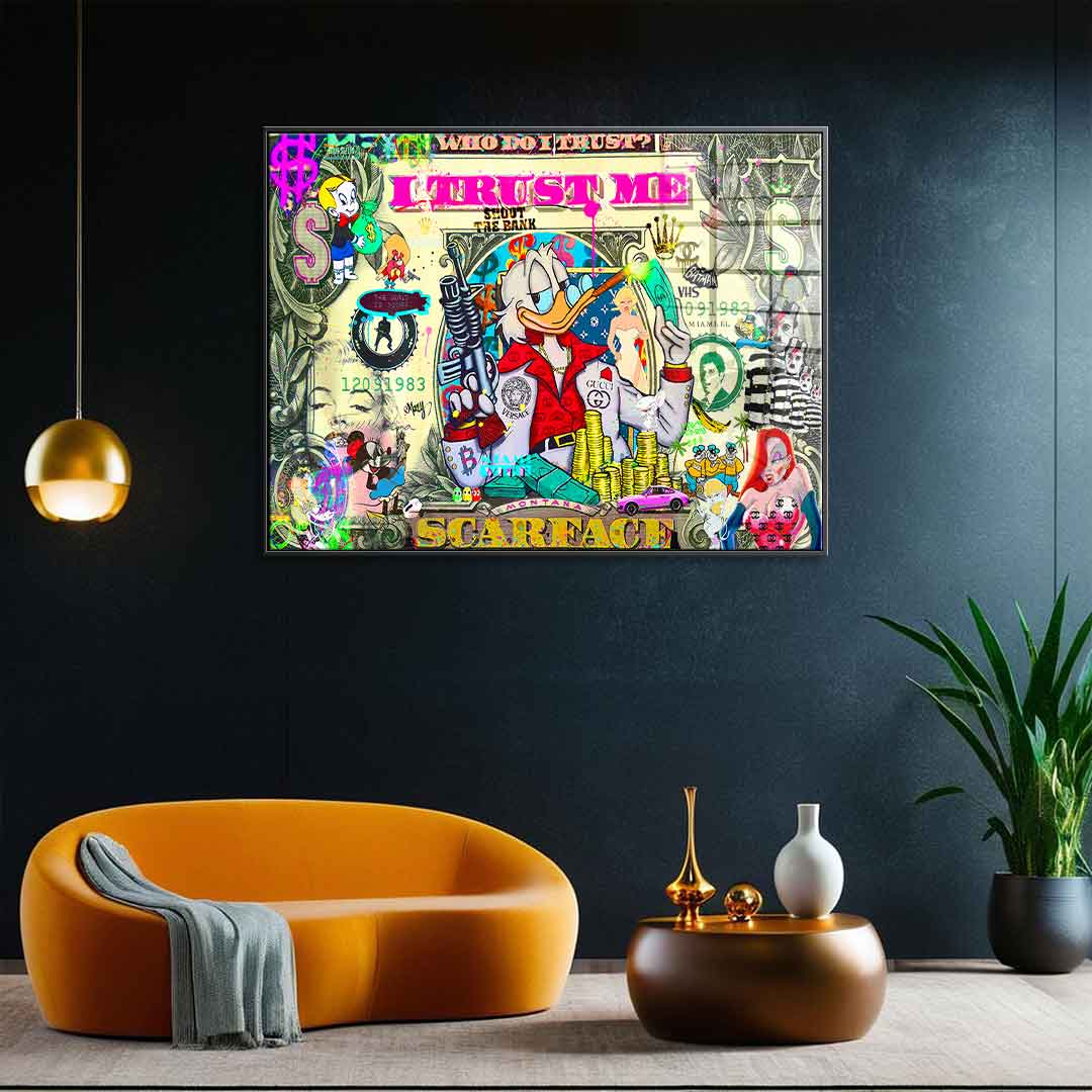 WHO DO I TRUST - Acrylglas