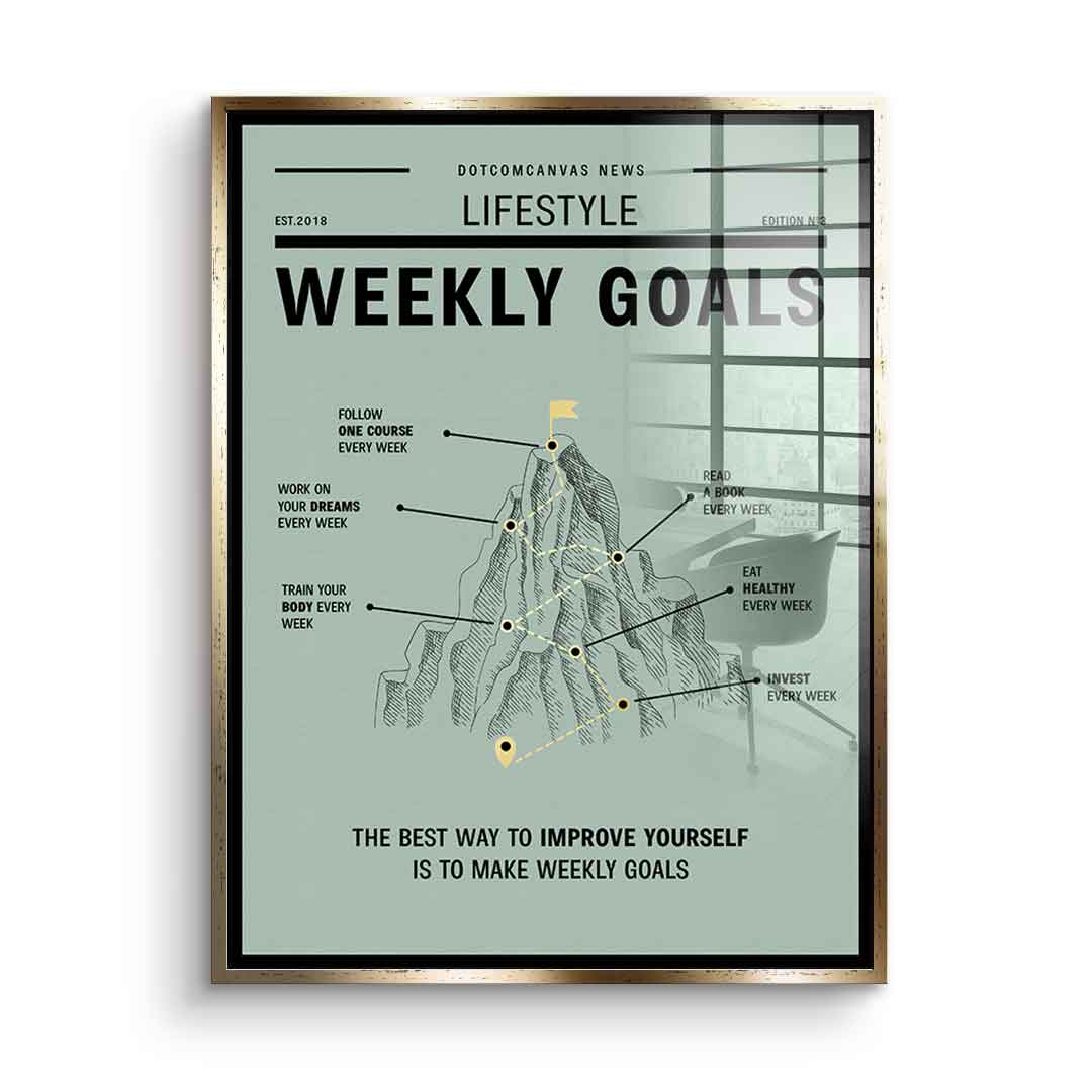 Weekly Goals - Acrylglas