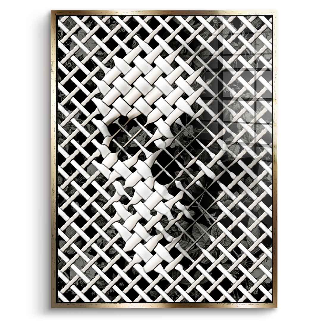 Wicker Skull - Acrylic glass