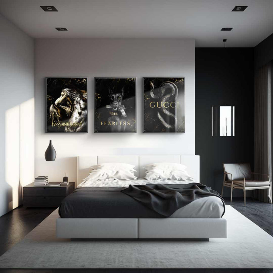 Luxury Gold Animals - Acrylic Glass 3x