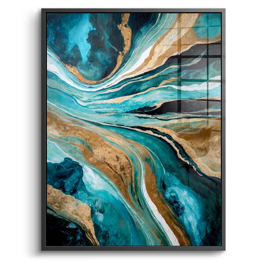 Flowing Through Time - Acrylglas
