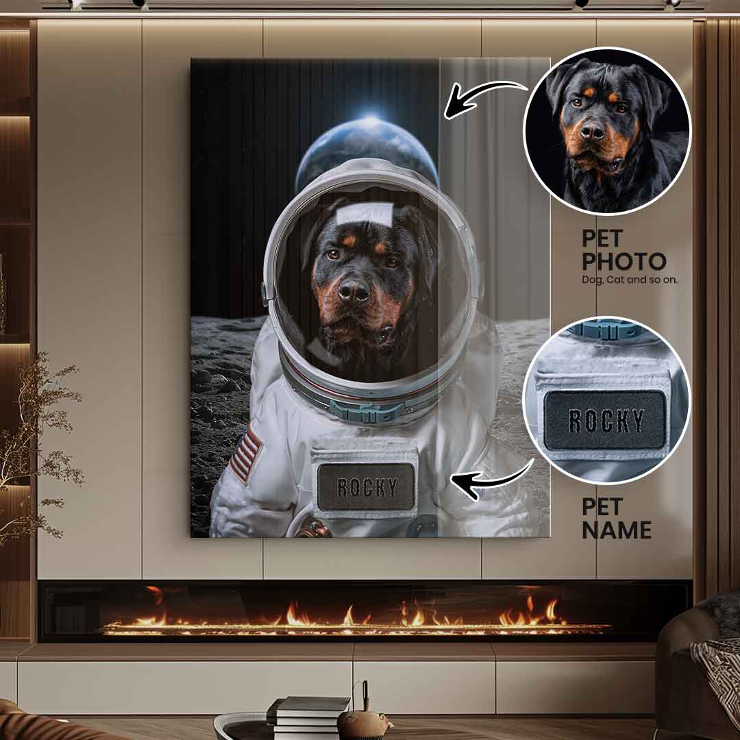 Astronaut Personalisierbar - Acrylglas