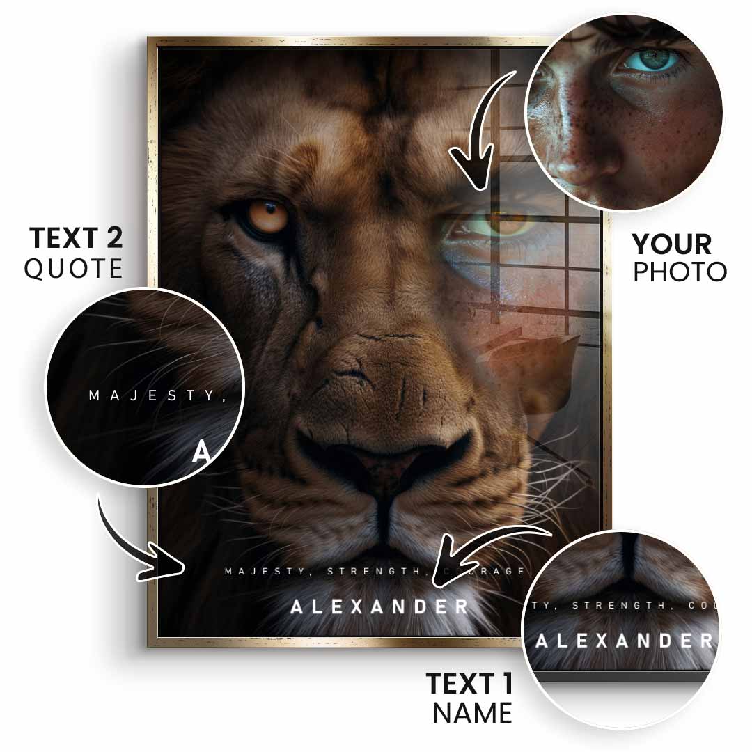 Lion Fusion customizable - Acrylic glass