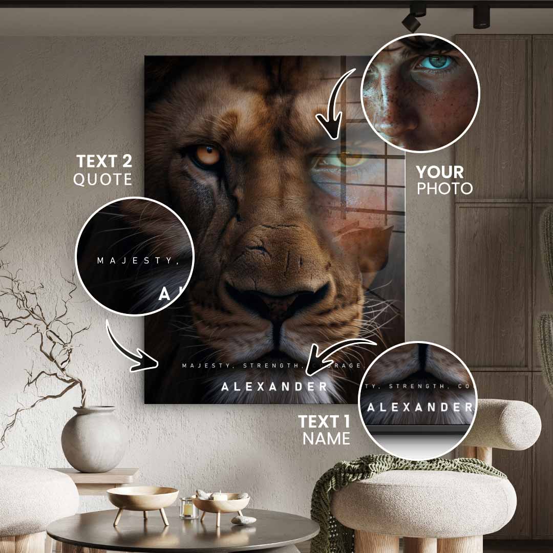 Lion Fusion customizable - Acrylic glass