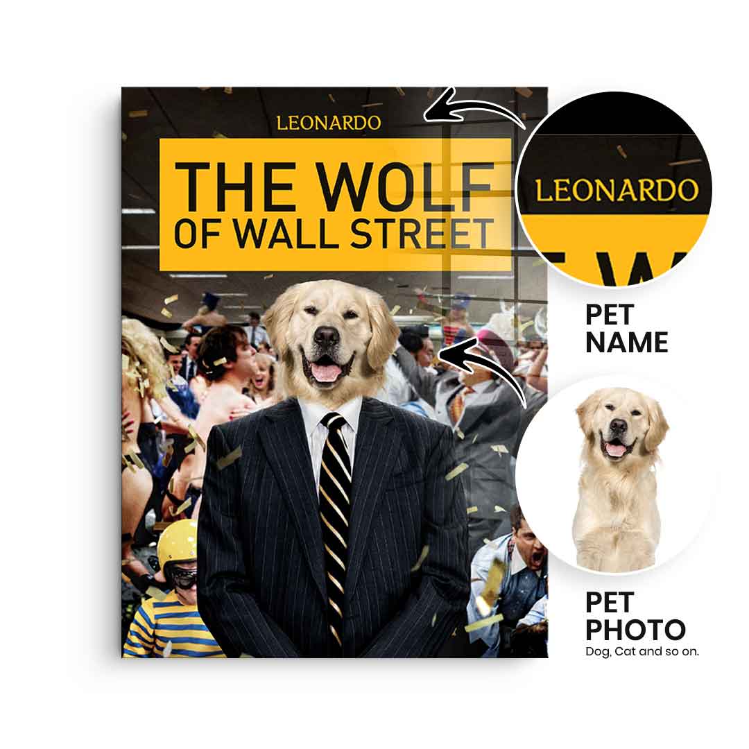 Wolf Of Wall Street Personalisierbar - Acrylglas