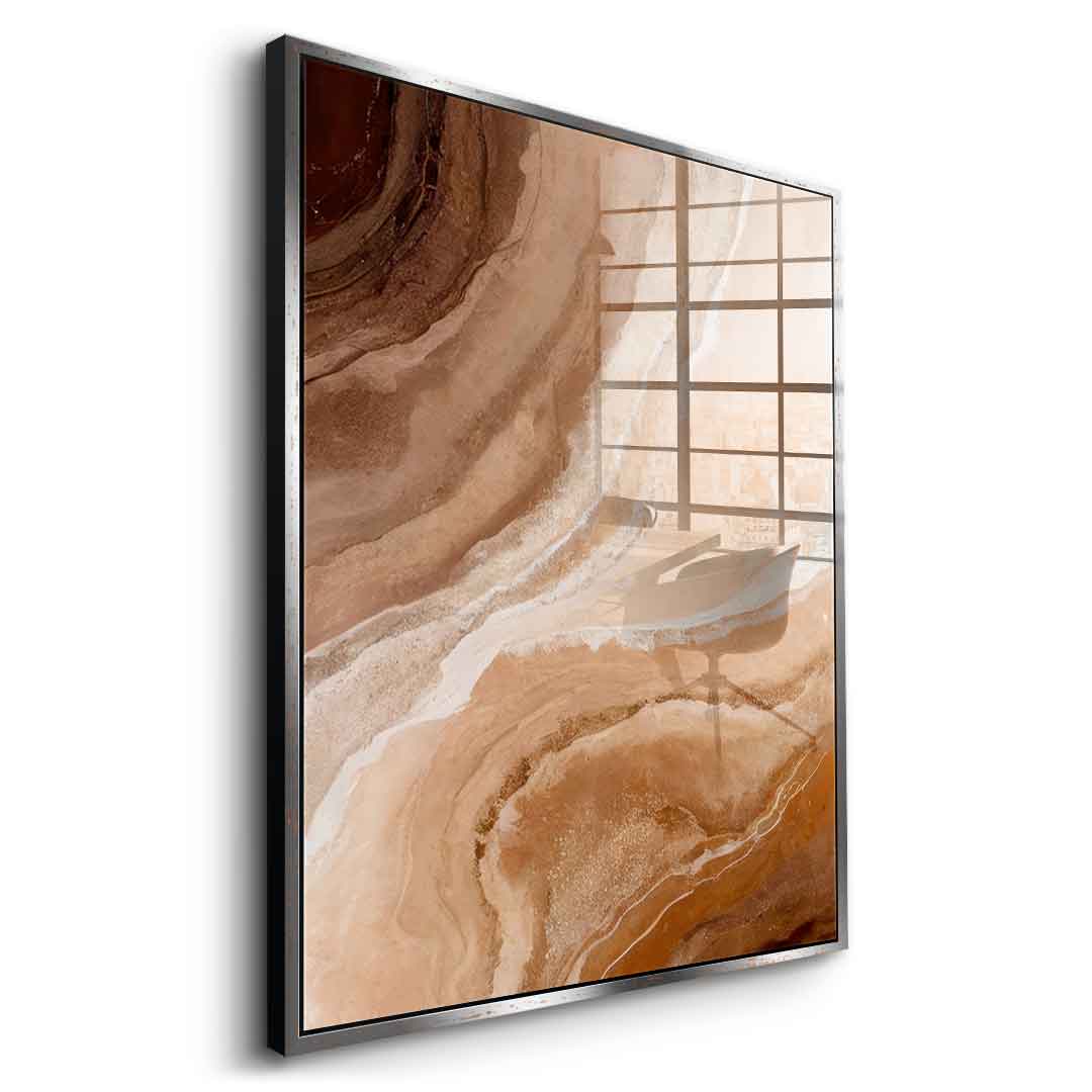 Sandstone in Brown Hues - Acrylglas
