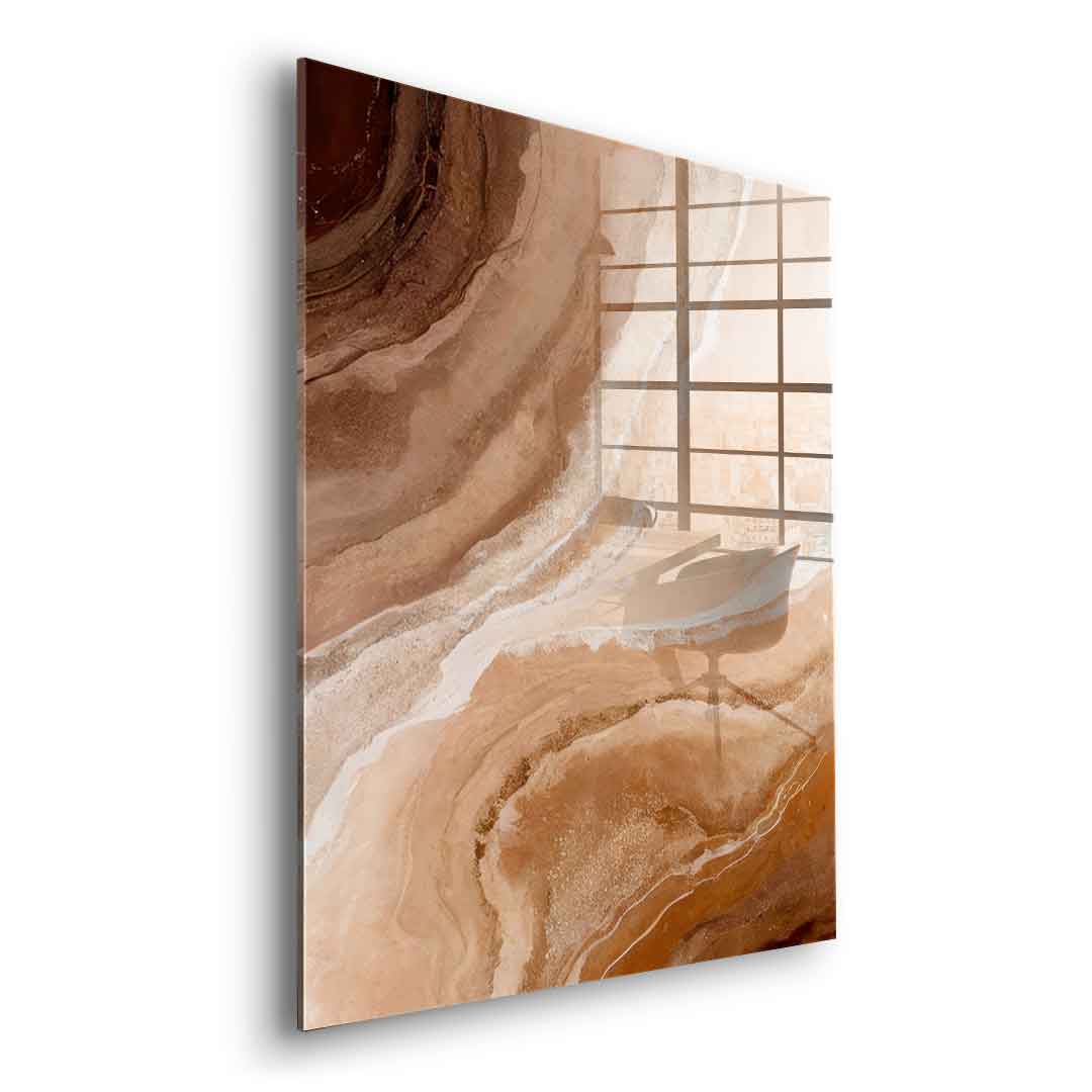 Sandstone in Brown Hues - Acrylglas