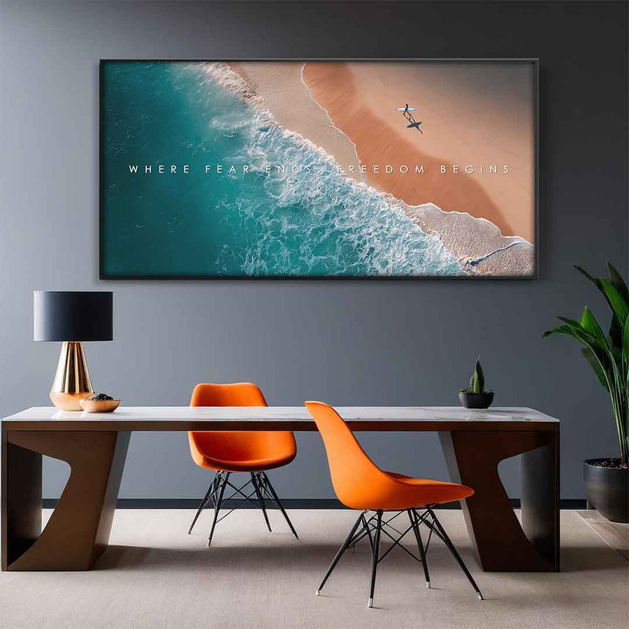 Freedom Begins - Acrylic glass