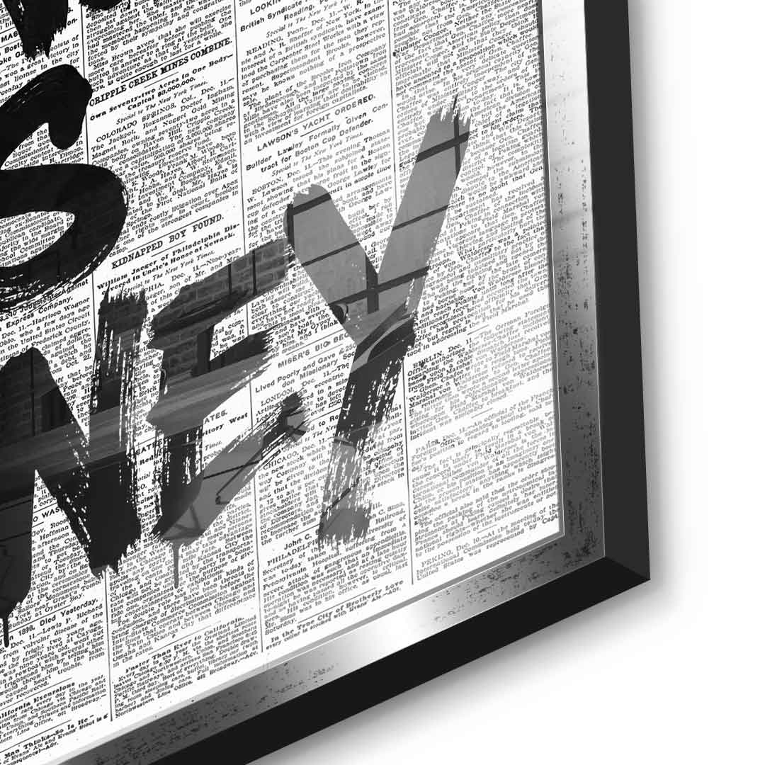 All we need is money - Detail Silber