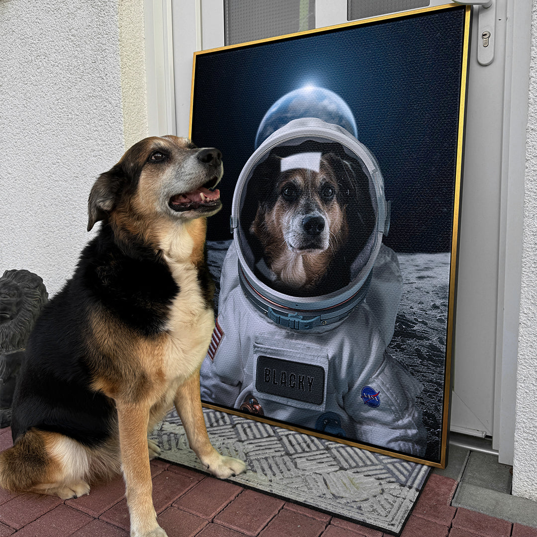 Astronaut Zwierzak Portret Personalizowany