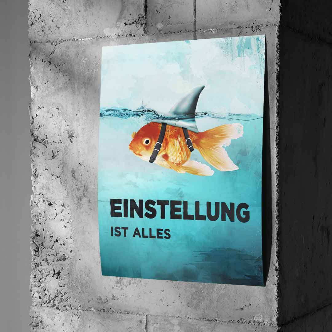Nastawienie to podstawa #Goldfisch - Plakat