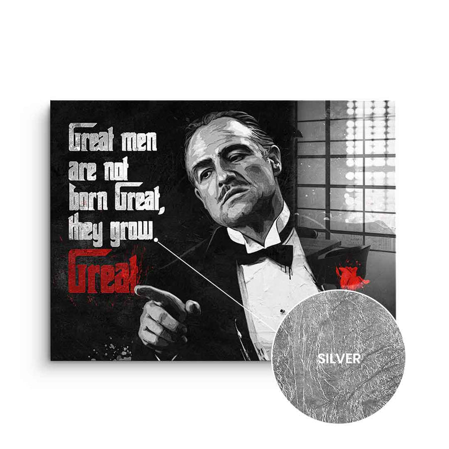 Great Men are not born Great - Blattsilber