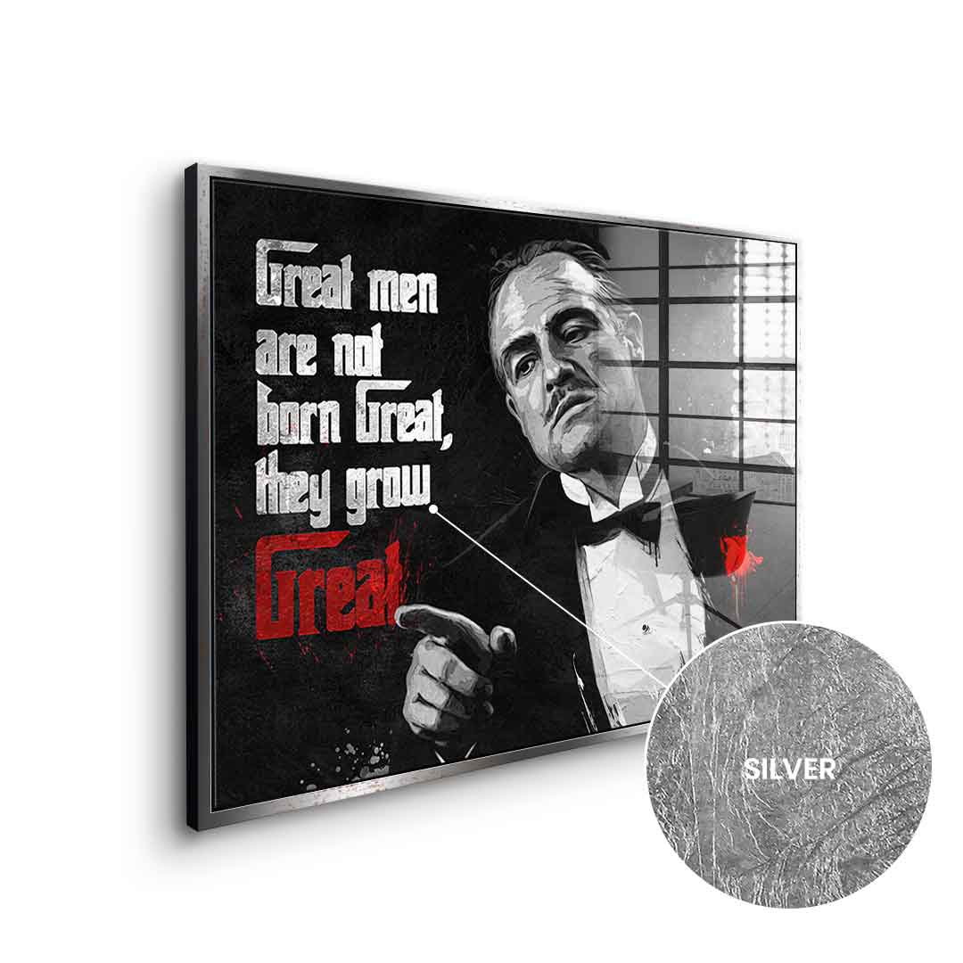Great Men are not born Great - Blattsilber