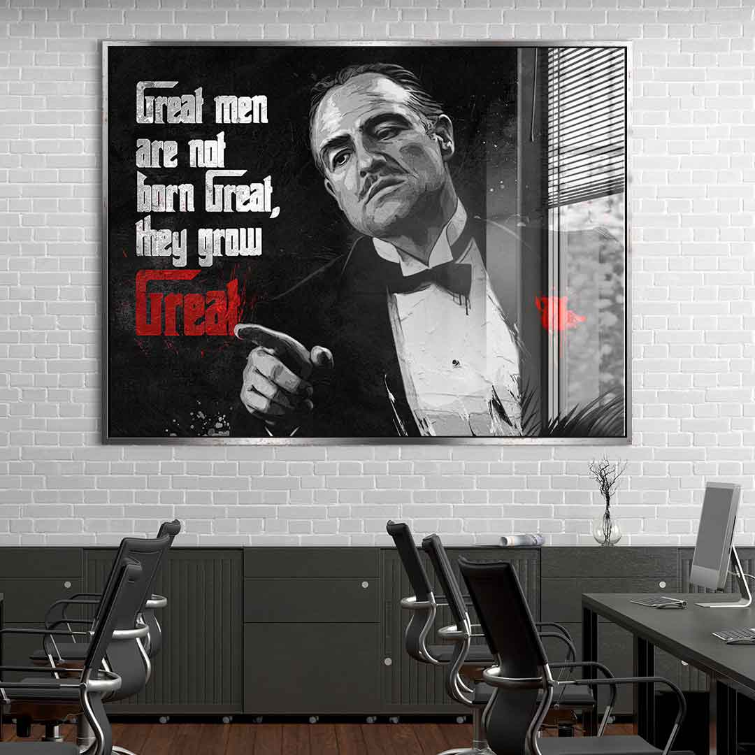 Great Men are not born Great - Blattsilber