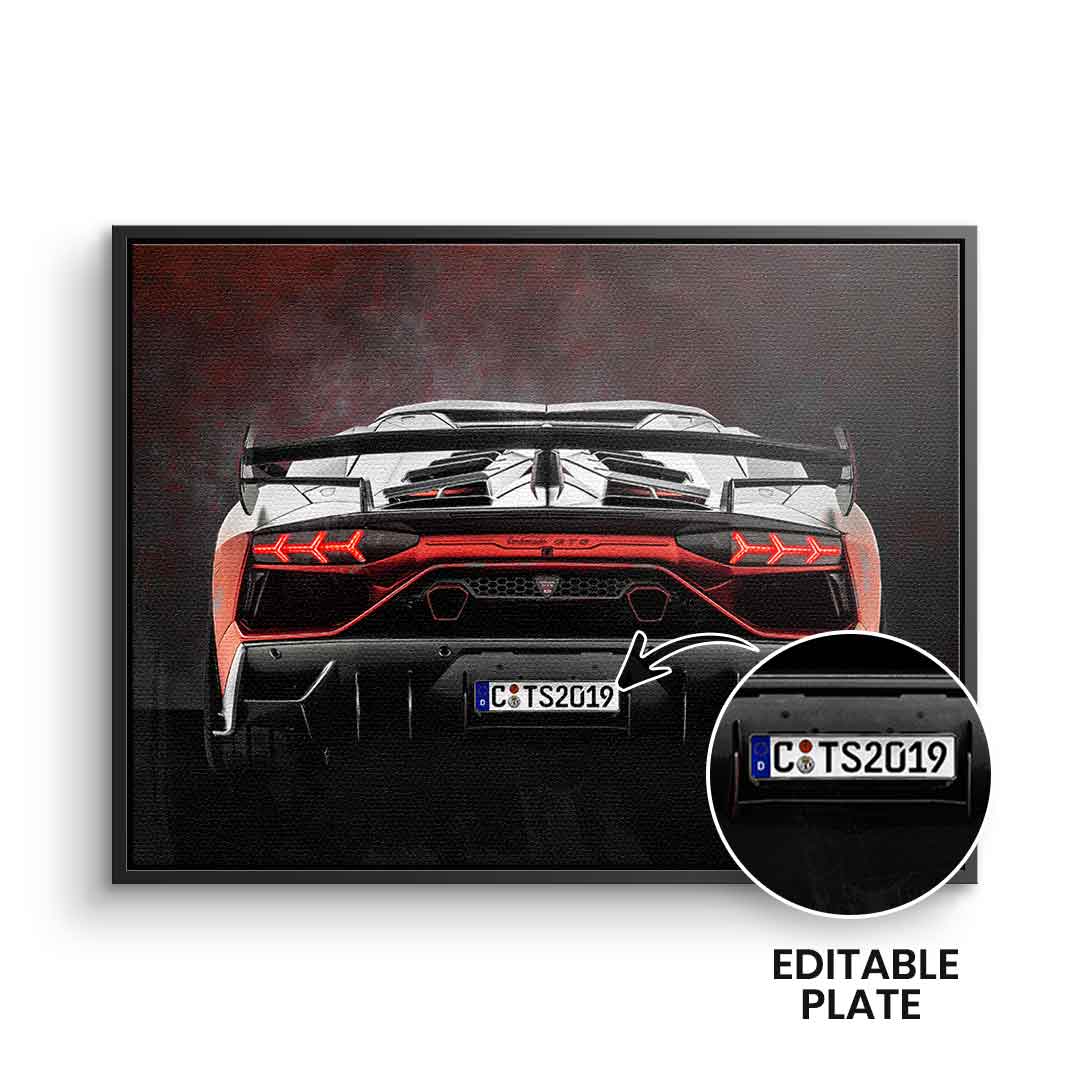 Lambo Backside - Personalisierbar