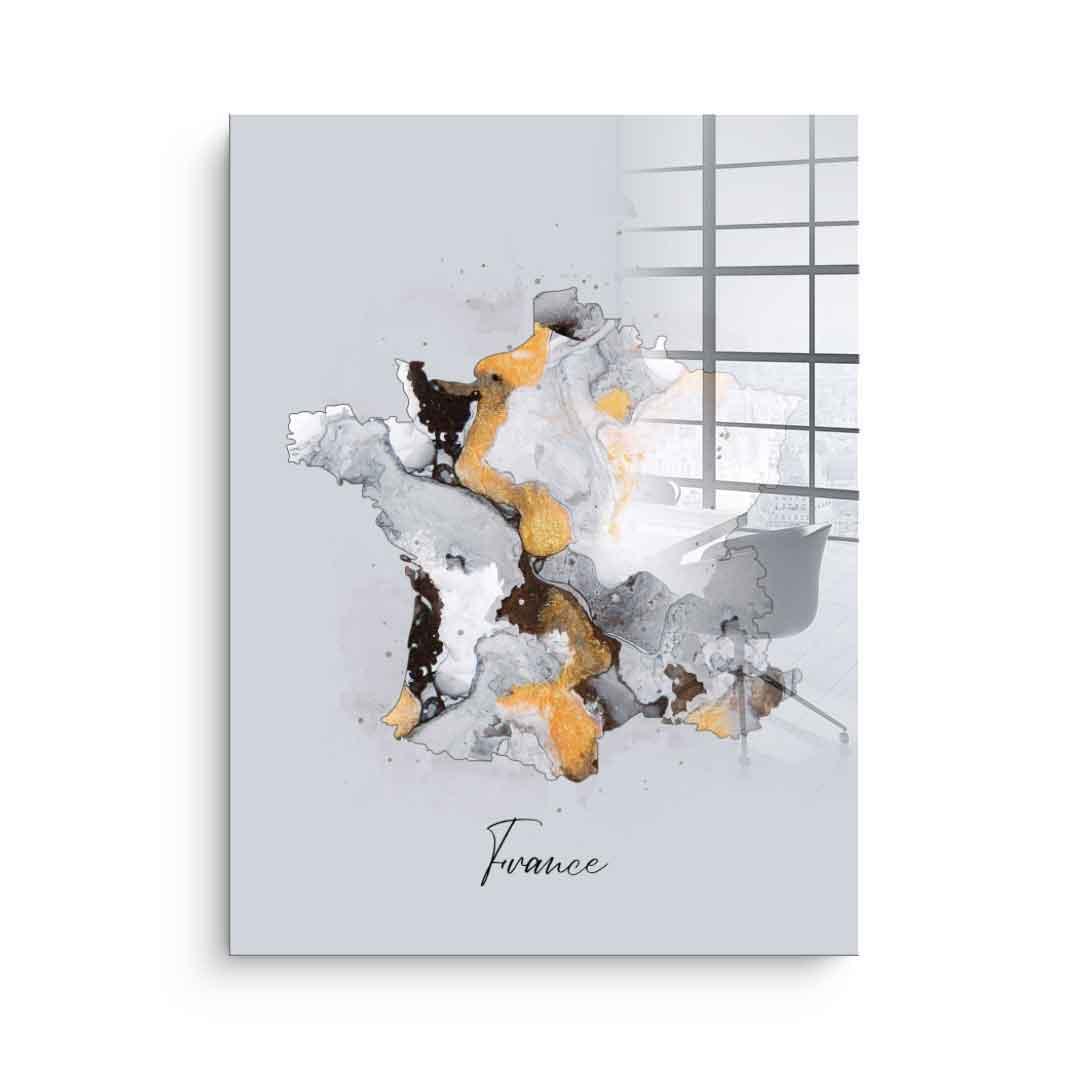 Abstrakte Länder – Francja – Szkło akrylowe