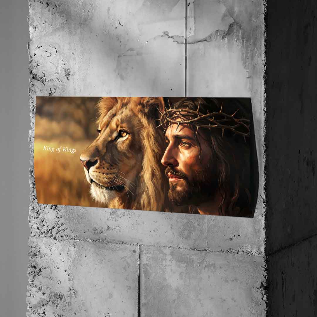 King of Kings Poster Color Beton Wall