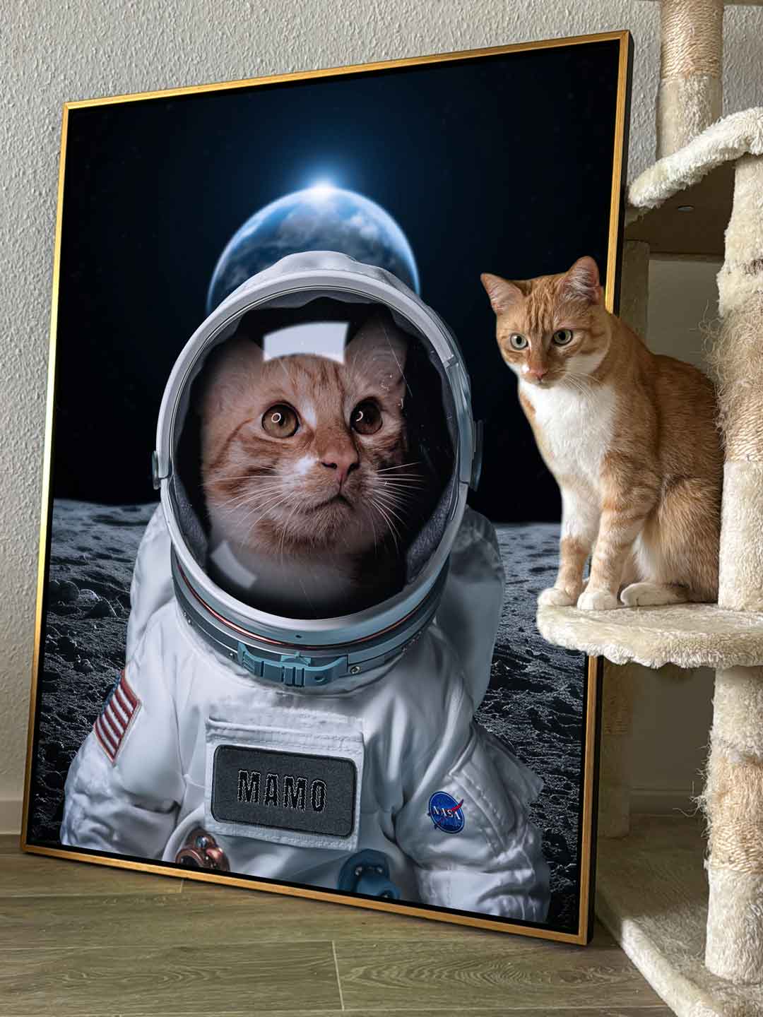 Astronaut Zwierzak Portret Personalizowany