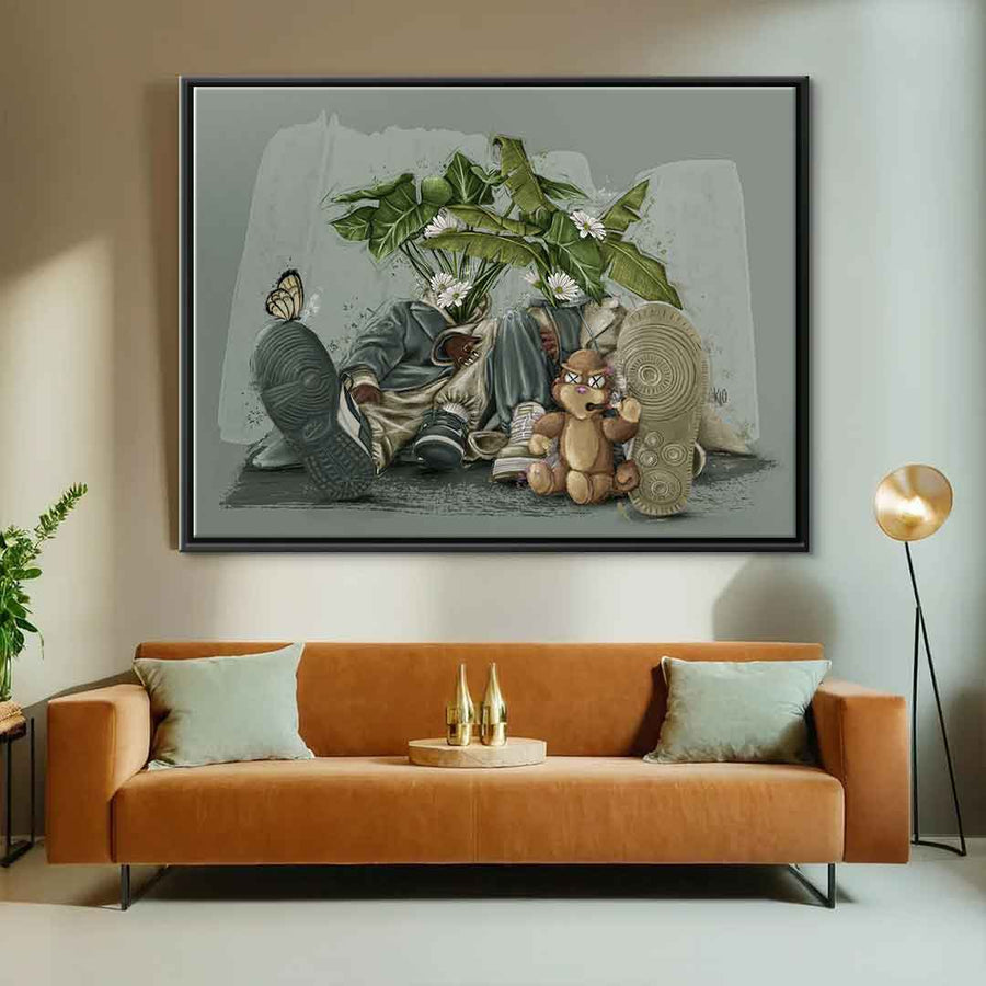 Green Flower Couple