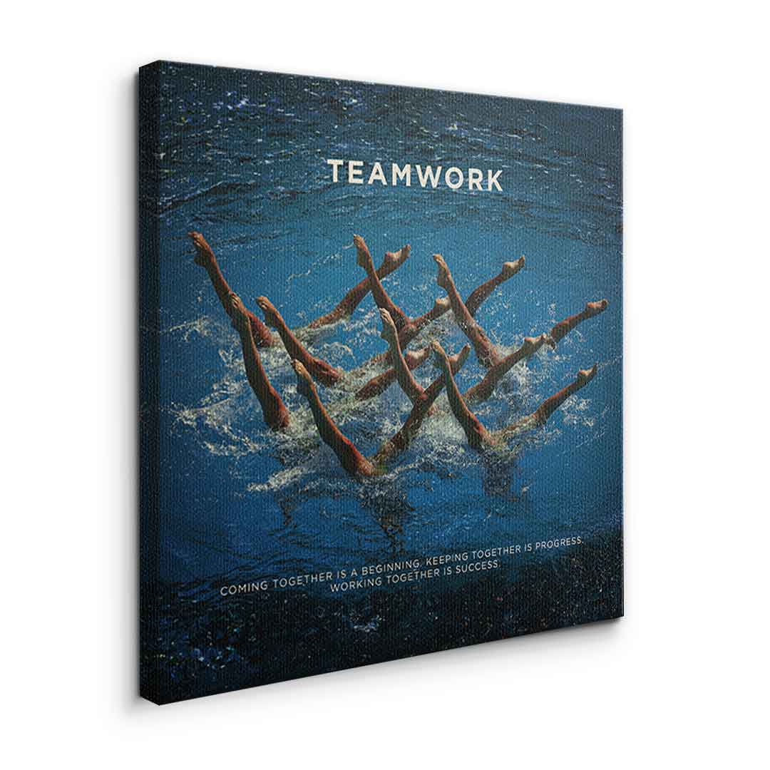 Teamwork #Schwimmen - Quadrat Edition