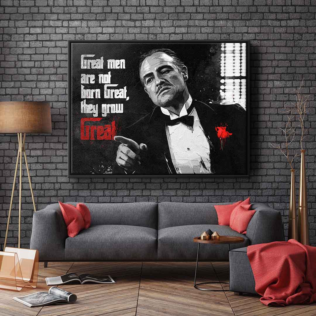 Great men are not born great