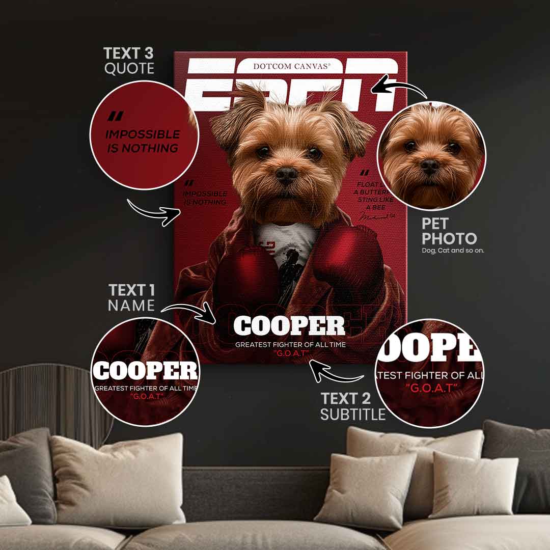 ESPN Magazine Pet Portrait Customizable