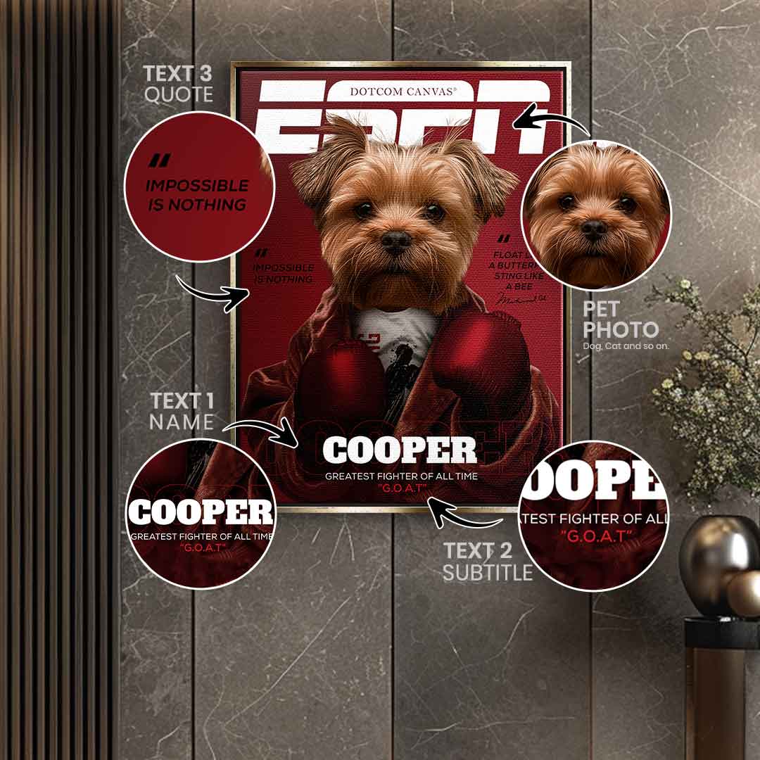 ESPN Magazine Pet Portrait Customizable