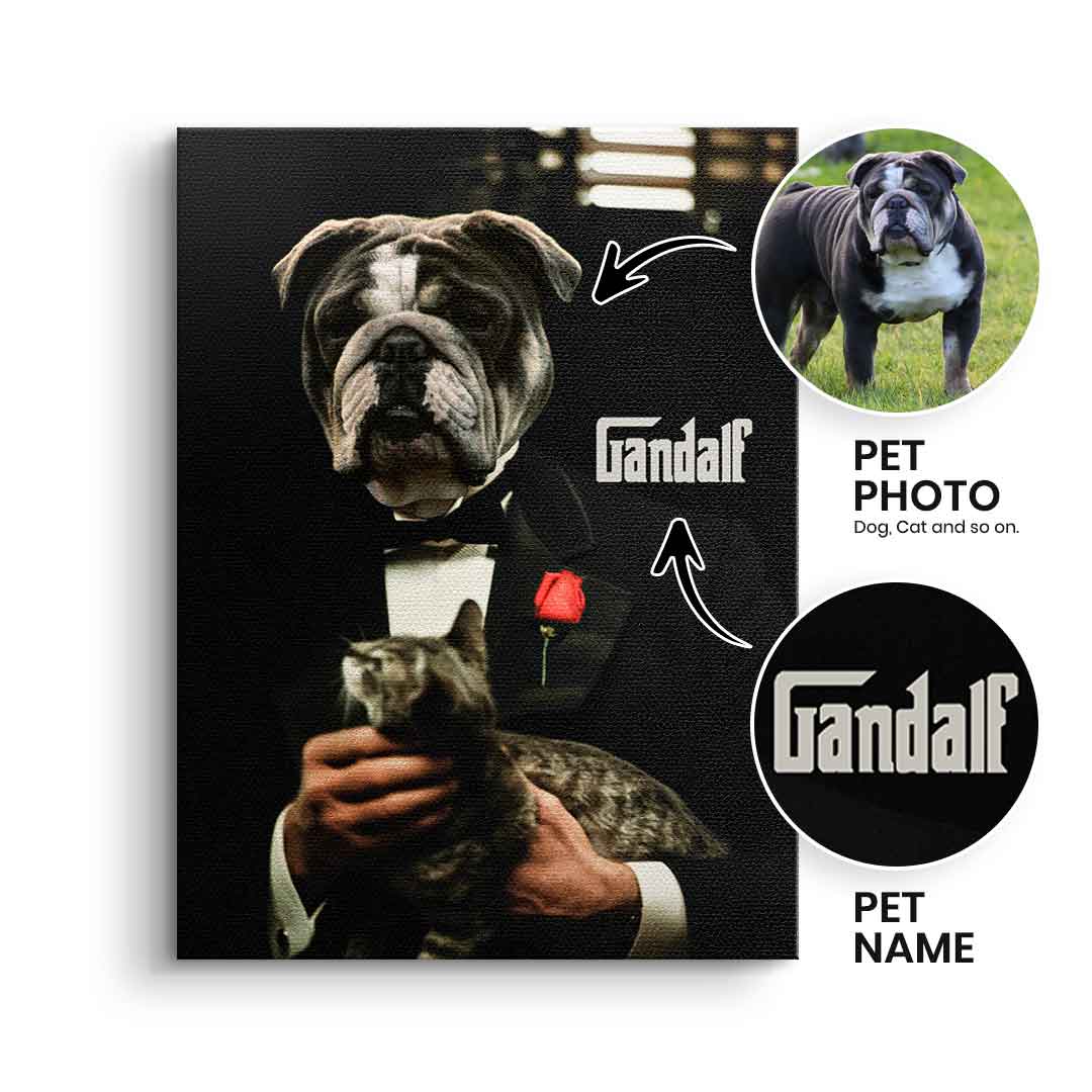 Godfather Haustier Portrait - Personalisierbar