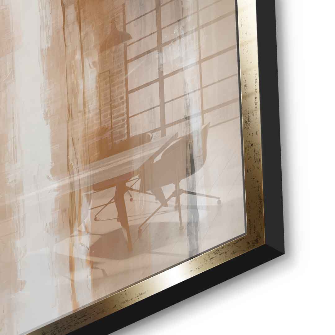 Stripes in Soft Neutrals - Acrylglas