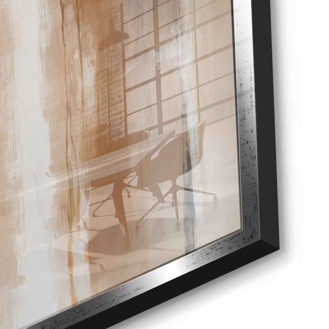 Stripes in Soft Neutrals - Acrylglas