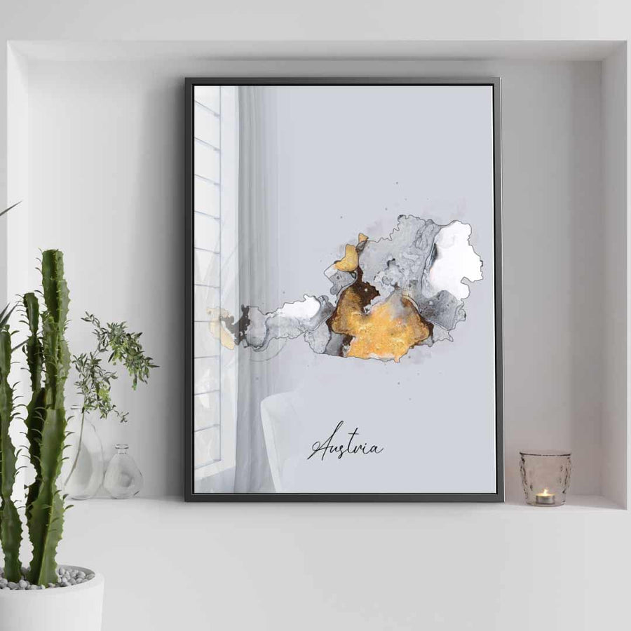 Abstrakte Länder – Austria – Akryl