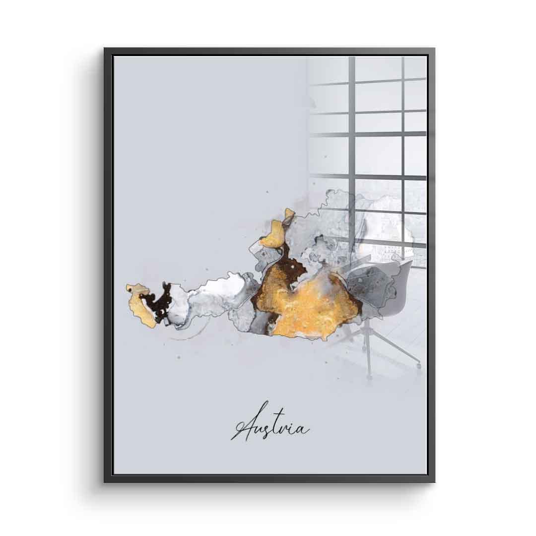 Abstrakte Länder – Austria – Akryl