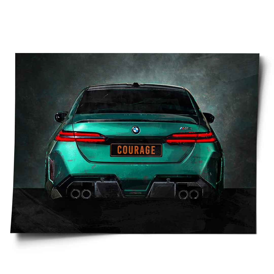 BMW M5 Tył – Plakat