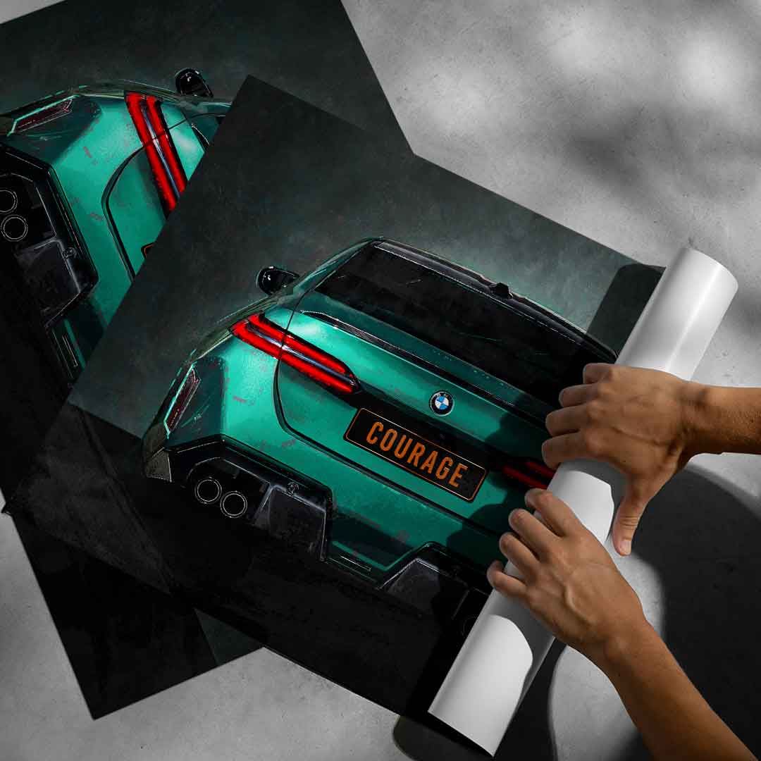 BMW M5 Tył – Plakat